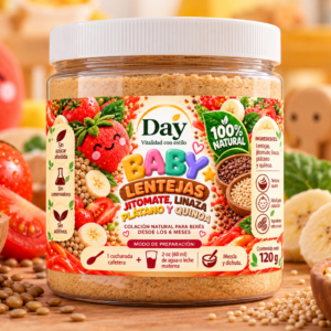 Lentejas Jitomate Linaza Plátano Quinoa